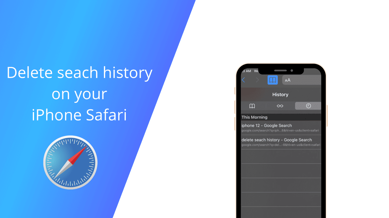 delete search history iphone safari