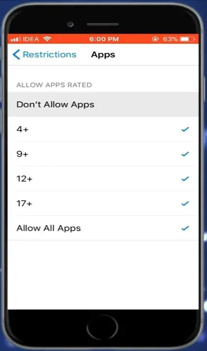 unhide apps on iphone