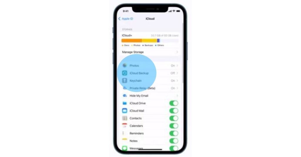 How to back up Phone 13 pro  to iCloud