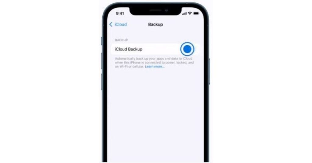 iCloud images iphone back up