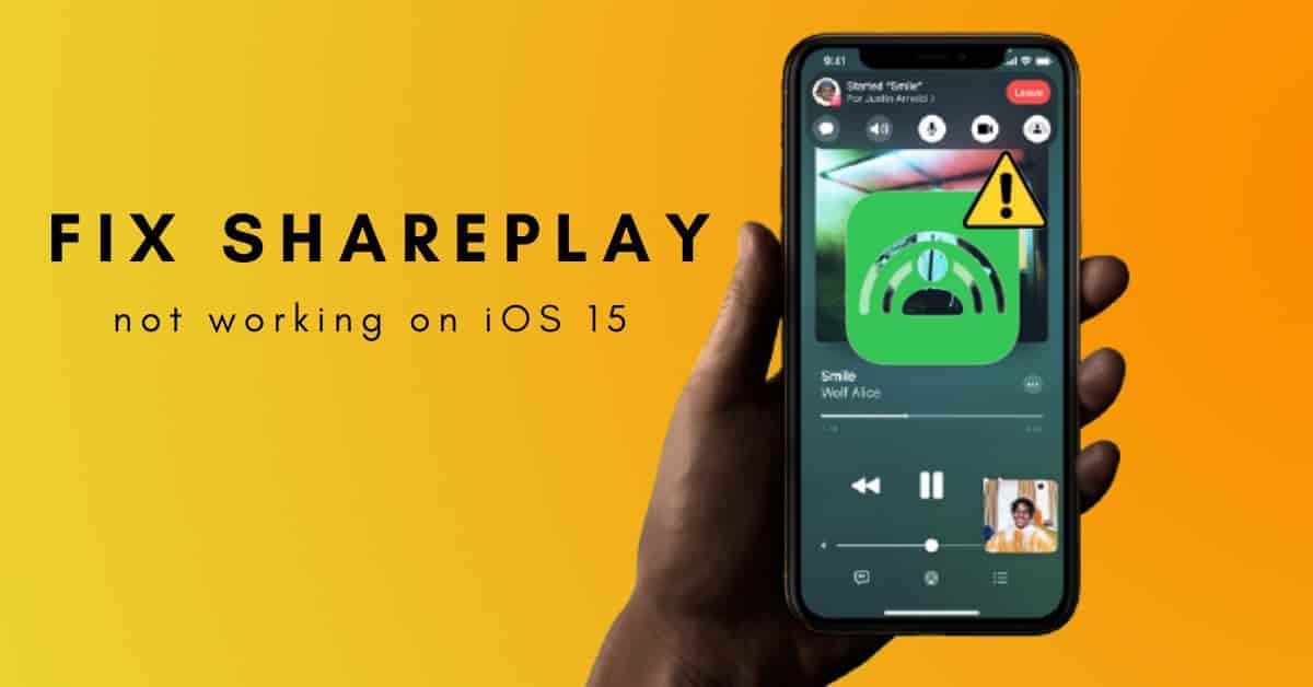 Fix Shareplay not working on iOS 15