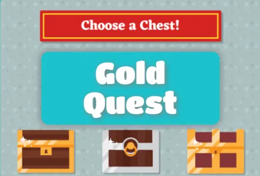 Gold quest Blooket game