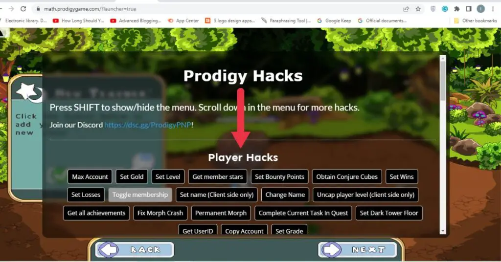 How to hack Prodigy