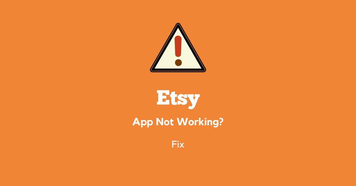Etsy not working