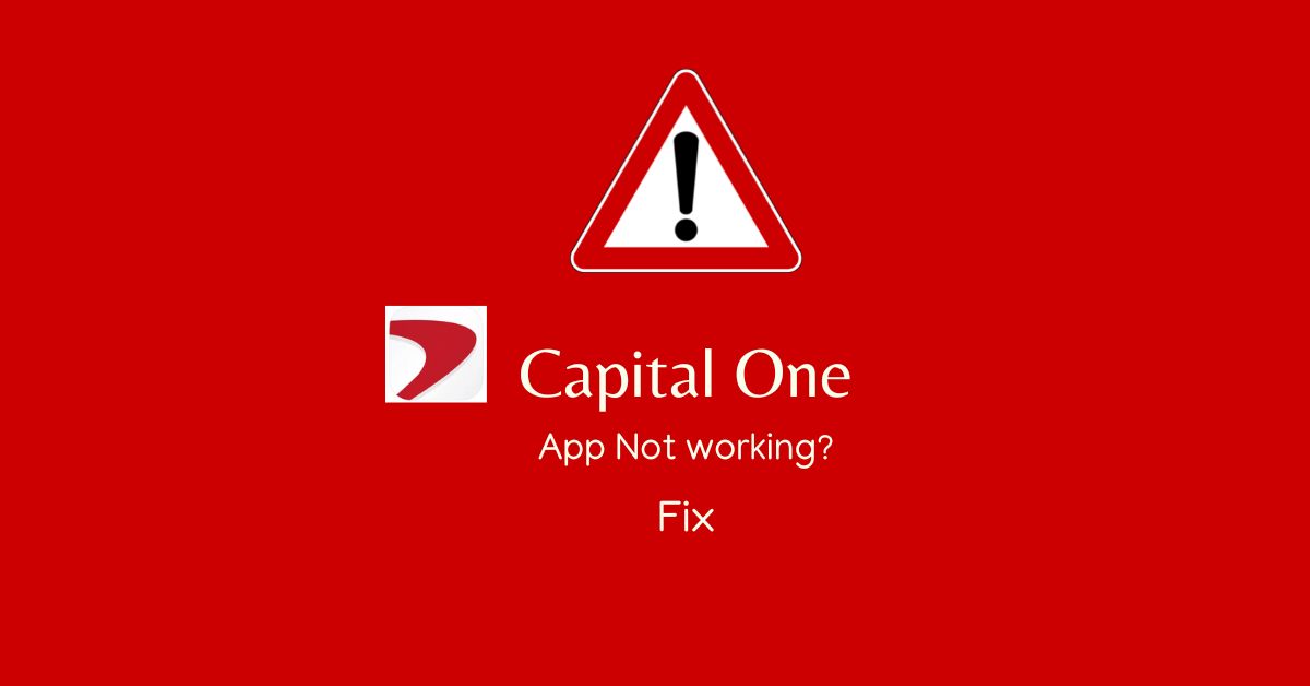 Capital One app is not working on iPhone
