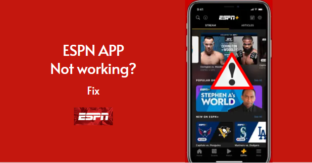 ESPN app not working on iPhone