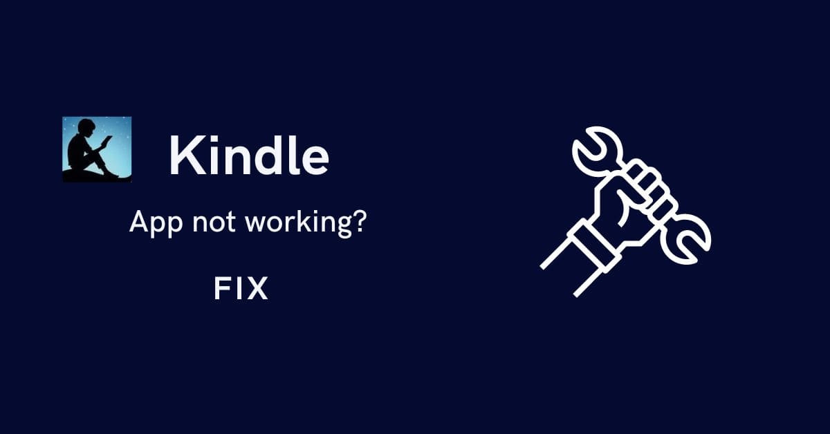 Kindle app not working on iPhone
