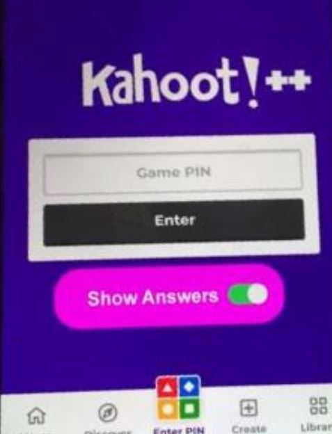 Kahoot++  winner to get answers