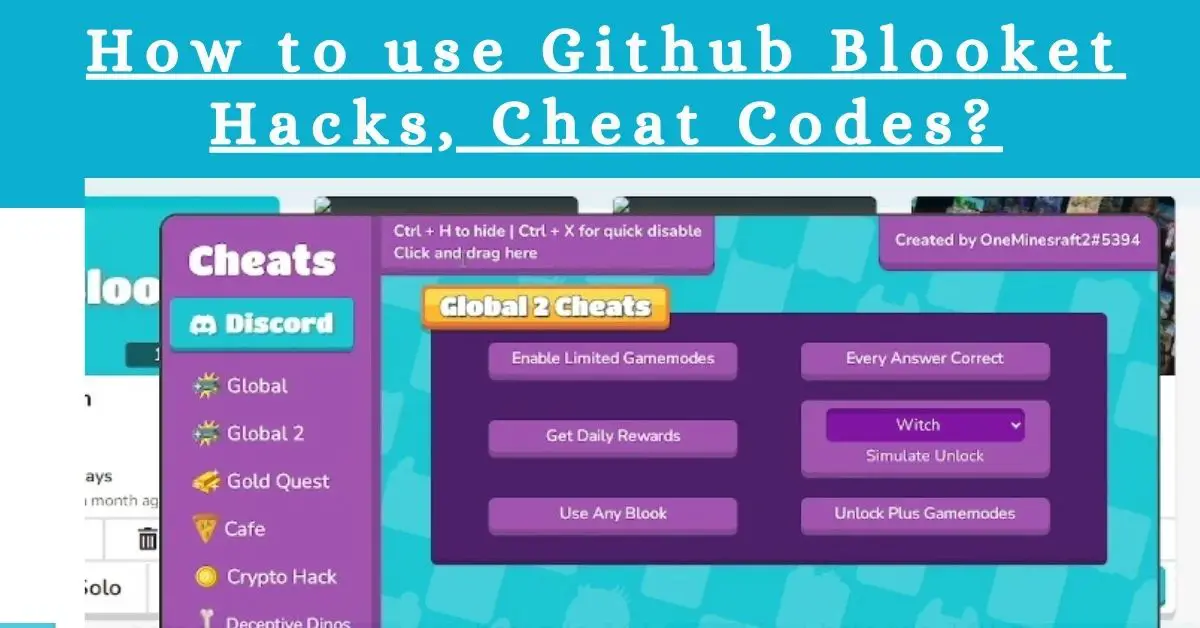 How to use Github Blooket Hacks, cheat codes