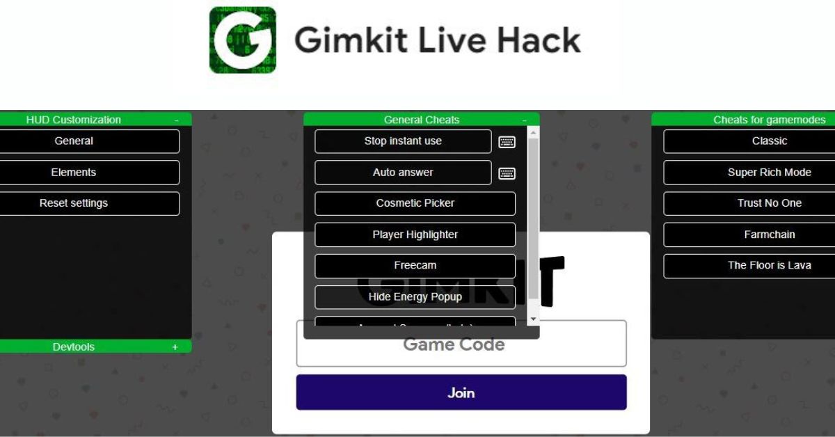 Gimkit hack extension